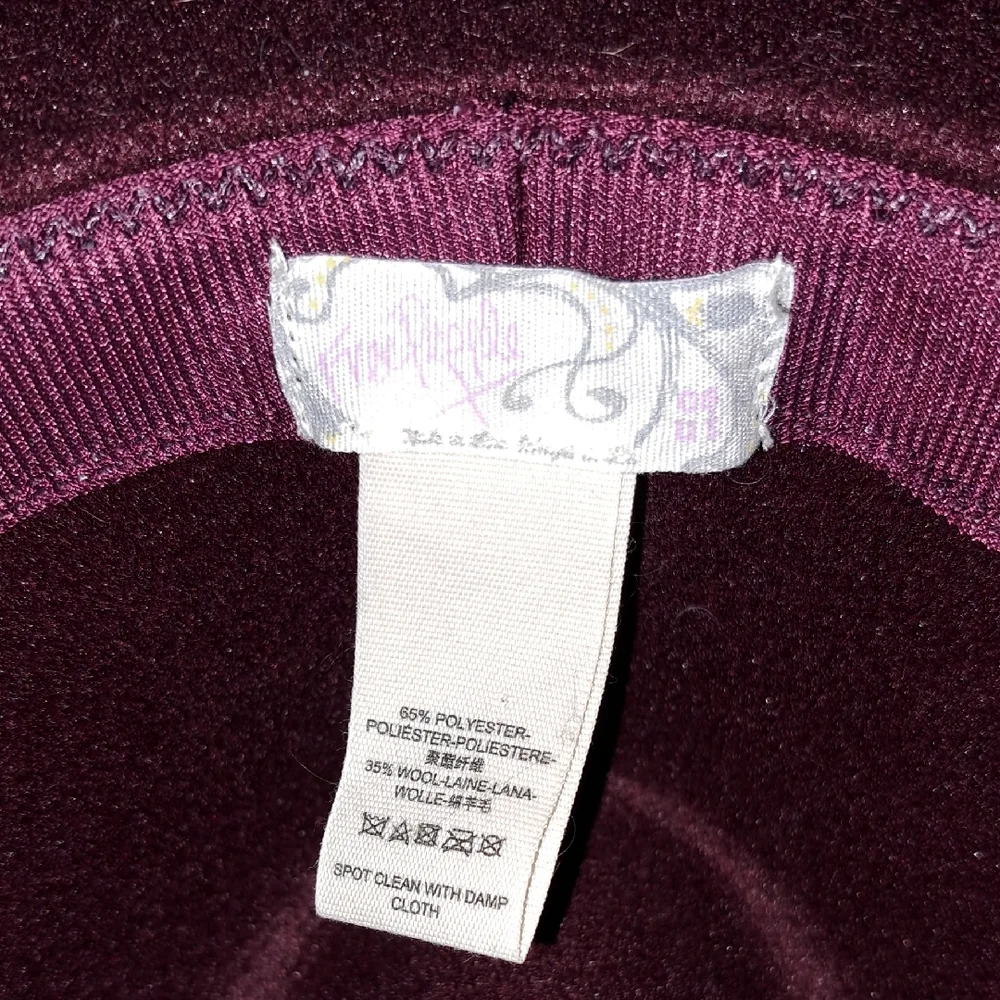 Free People Rich Burgundy Fedora Hat